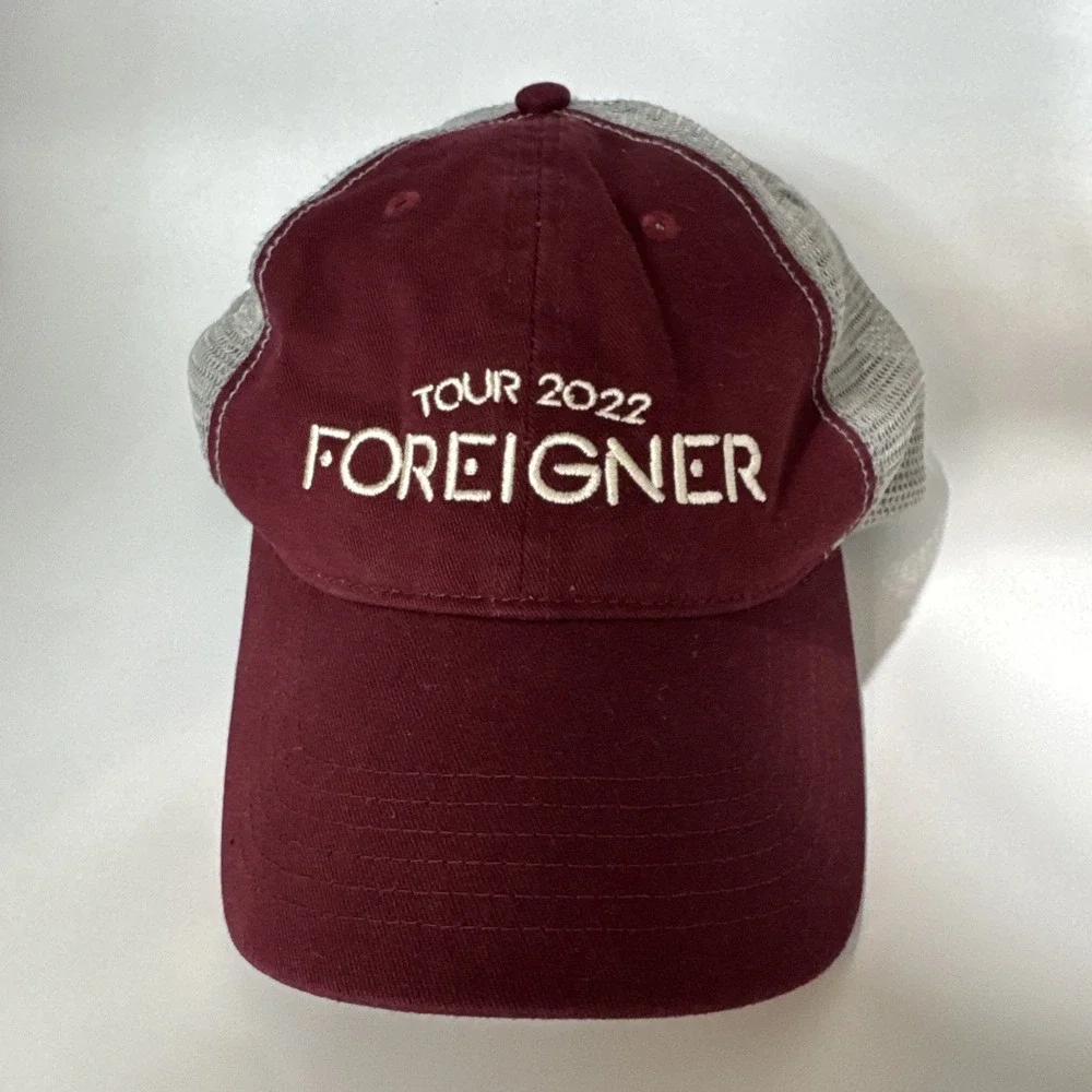 Foreigner Tour 2022 Graphic Red Baseball Cap Hat One Size‎